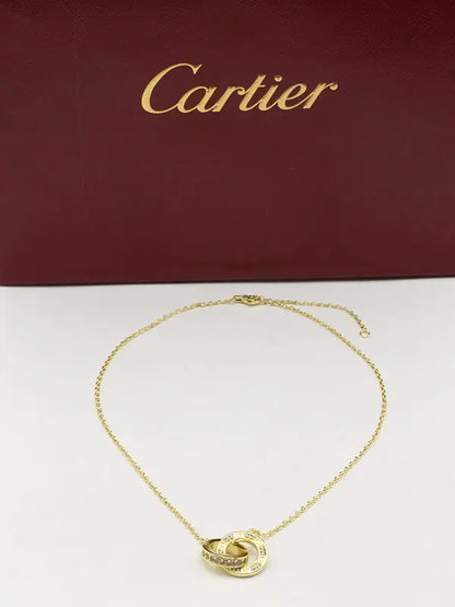 سلسال كارتير دبل رينقز لوقو كبير سلسال CARTIER