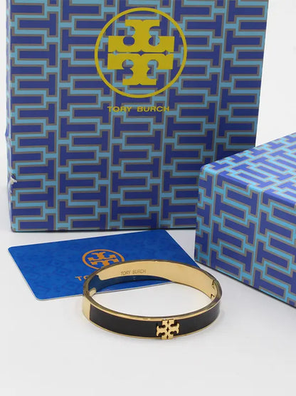 اسوارة توري بورش اسود لوقو اسواره tory burch