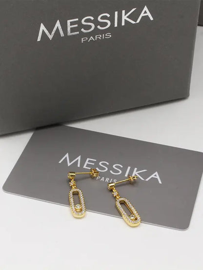 حلق ميسيكا ماستر زركون لوقو messika