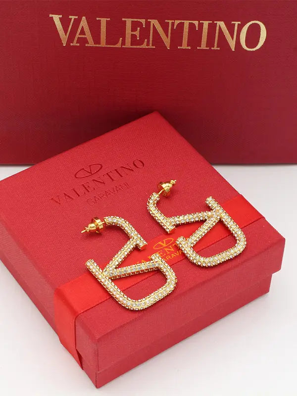 حلق فالنتينو كريستال كبير ماستر حلق VALENTINO