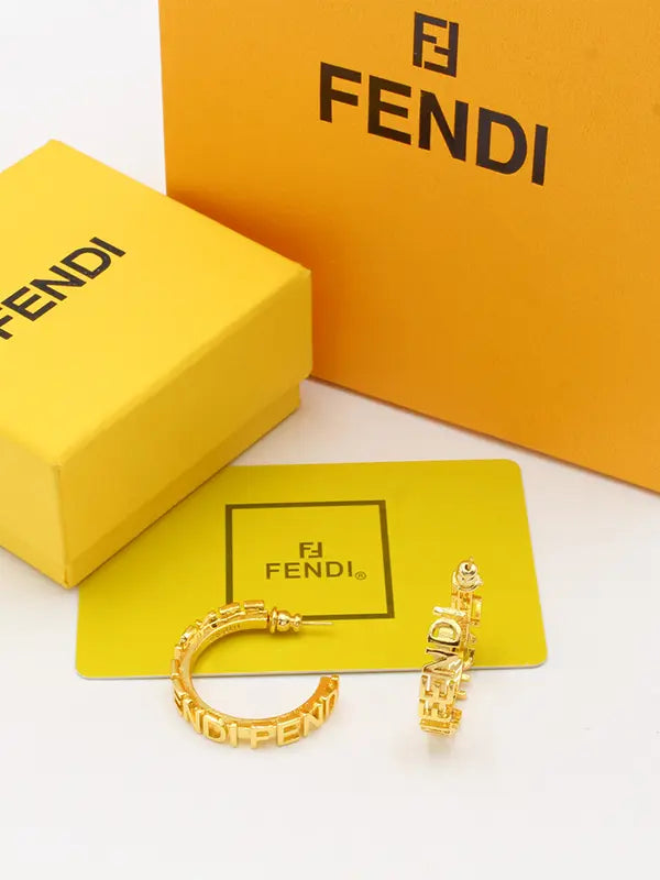 حلق فندي نيو سيركل لوقو حلق fendi