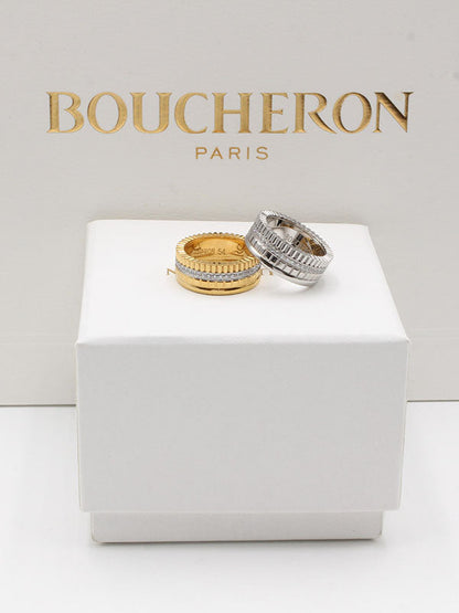 خاتم بوشرون سيراميك قولد اند سلفر خواتم bucheron