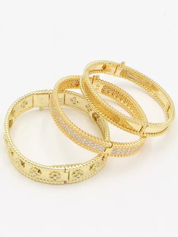 مجموعه اساور فان كليف مرصعة زركون ماستر اسواره van cleef