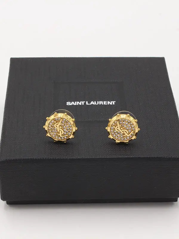 حلق ايف الجديد 729 حلق ysl ذهبي
