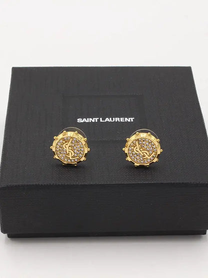 حلق ايف الجديد 729 حلق ysl ذهبي