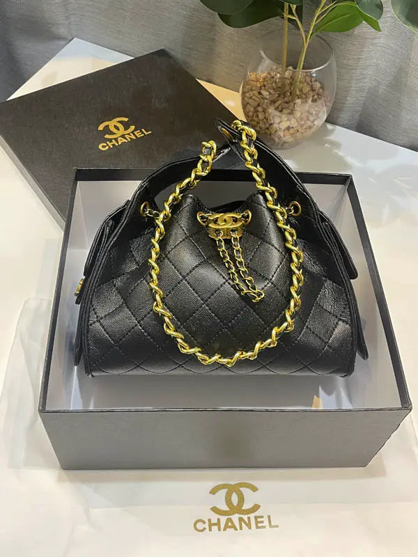شنطة شانيل مع البوكس شنط وحقائب chanel bags اسود