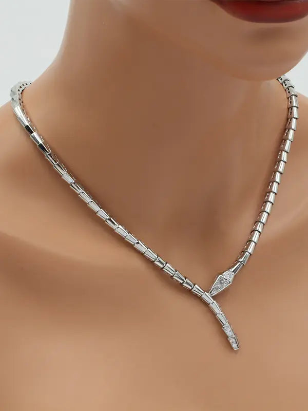 عقد بولغاري الجديد زركون لوقو ماستر سلسال bvlgari