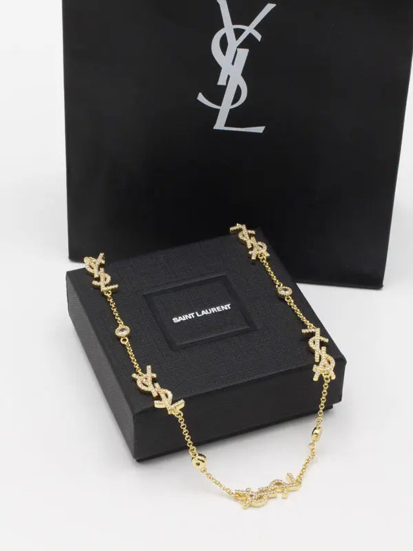 سلسال ايف سان لوران لولو كبير لوقو سلسال ysl