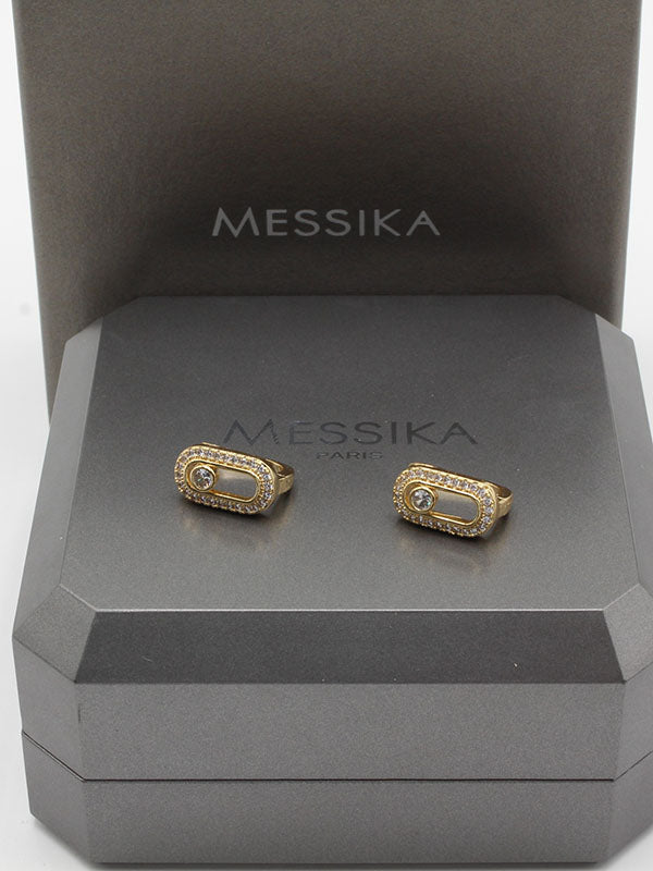 حلق ميسيكا كبس زركون حلق messika
