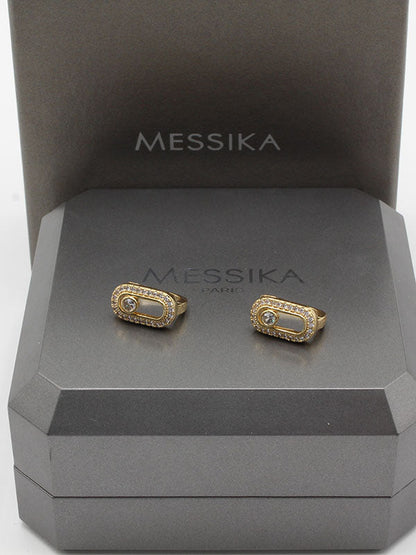 حلق ميسيكا كبس زركون حلق messika