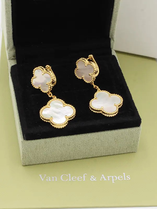 حلق فان كليف وردتين ماستـر حلق van cleef
