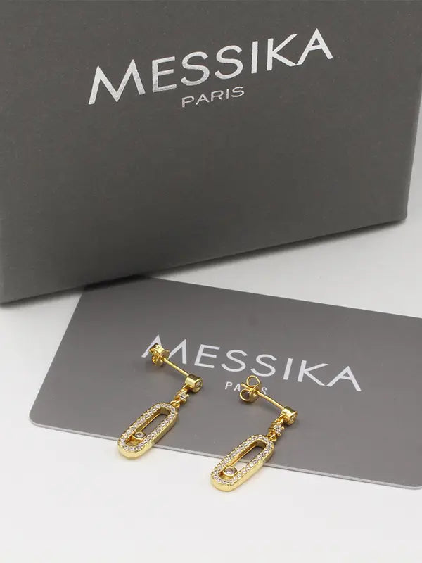 حلق ميسيكا ماستر زركون لوقو messika