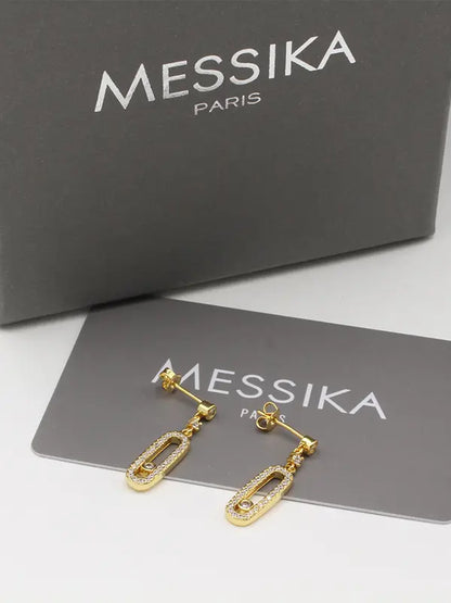 حلق ميسيكا ماستر زركون لوقو messika