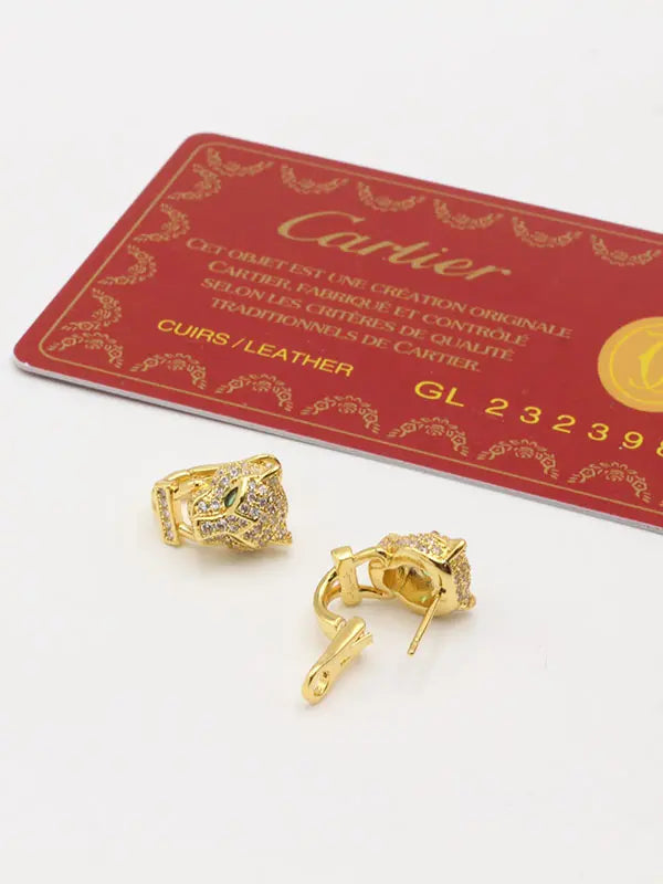 حلق كارتير تايقر كبس زركون ماستر حلق CARTIER