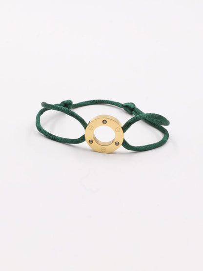 Cartier cubic zirconia bracelet - أسوارة كارتير خيط زركون اسواره Jewel أخضر ذهبي