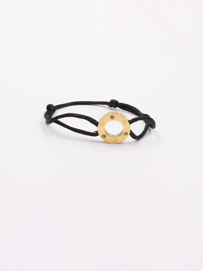 Cartier cubic zirconia bracelet - أسوارة كارتير خيط زركون اسواره Jewel أسود ذهبي
