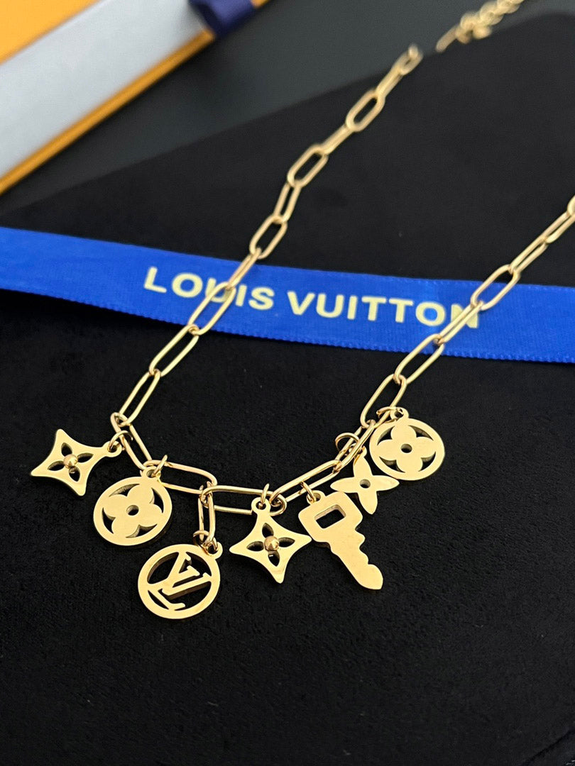 سلسال لويس فيتون بدنتس قولد سلسال louis vuitton