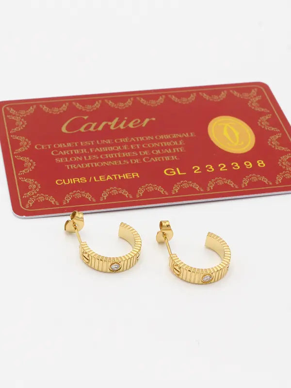 حلق كاتير زركون الهبه لوقو حلق CARTIER