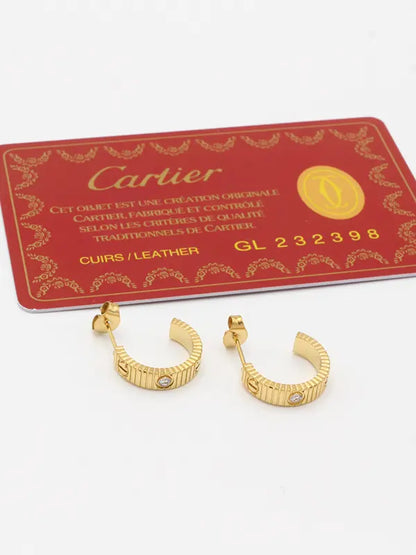 حلق كاتير زركون الهبه لوقو حلق CARTIER