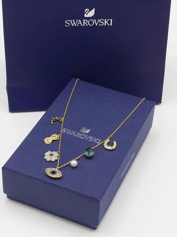 سلسال سواروفسكي نيو ايز لوقو سلسال Swarovski