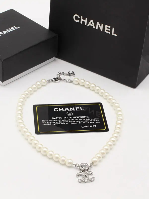 سلسال شانيل لولو زركون لوقو سلسال chanel فضي