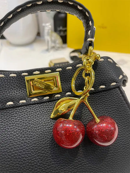 شنطة فندي بتعليقه كرز شنط وحقائب fendi bags