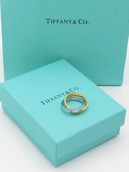 خاتم تيفاني ماستر دبلتين مشبوكة خواتم tiffany
