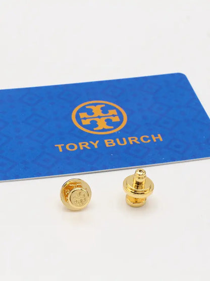 حلق توري بورش ميتال صغير لوقو حلق tory burch