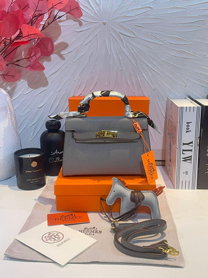 شنطة هيرمز بيركن 20 شنط وحقائب hermes bag رمادي