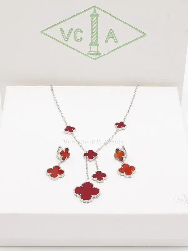 طقم فان كليف بندنتس فلاور ماستر اطقم van cleef عودي فضي