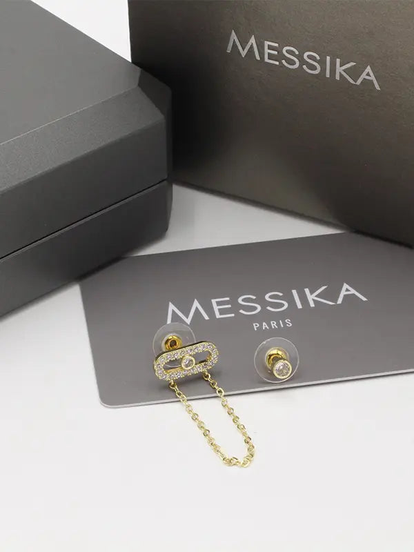 حلق ميسيكا زركون وذ شاين حلق messika