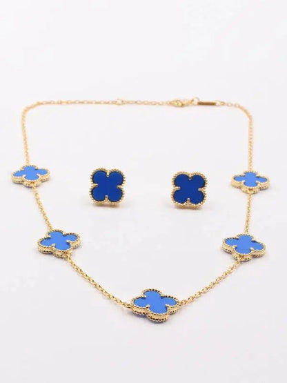 طقم فان كليف شيل 2 قطع اطقم van cleef ازرق