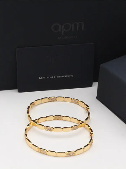 حلق اي بي ام الجديد كبير هاف زركون لوقو حلق APM