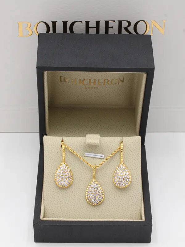 طقم بوشرون زركون دمعه اطقم bucheron