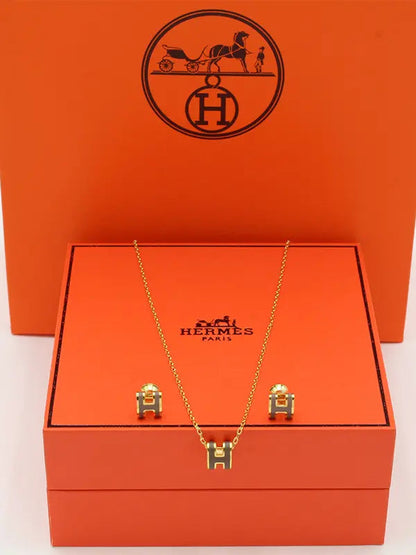 طقم هيرمز ملون ناعم ماستر لوقو