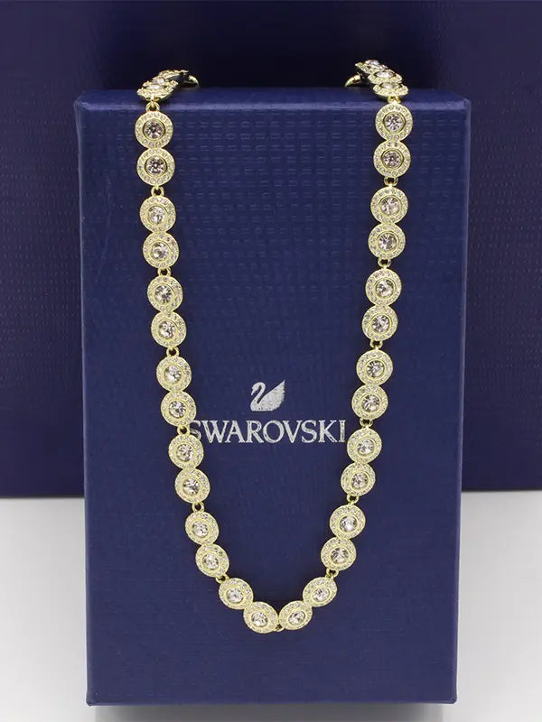 سلسال عقد سواروفسكي اونا انجيليك كامل زركون سلسال Swarovski