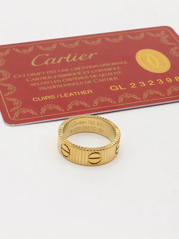 خاتم كارتير الترند الجديد لوقو خواتم CARTIER ذهبي 6