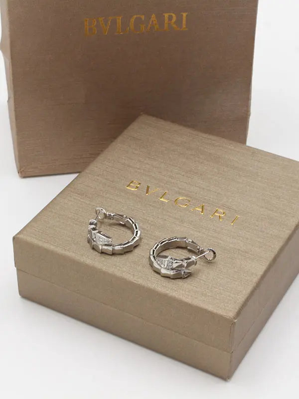 حلق بولغاري الجديد سنيك هاف ستون حلق bvlgari