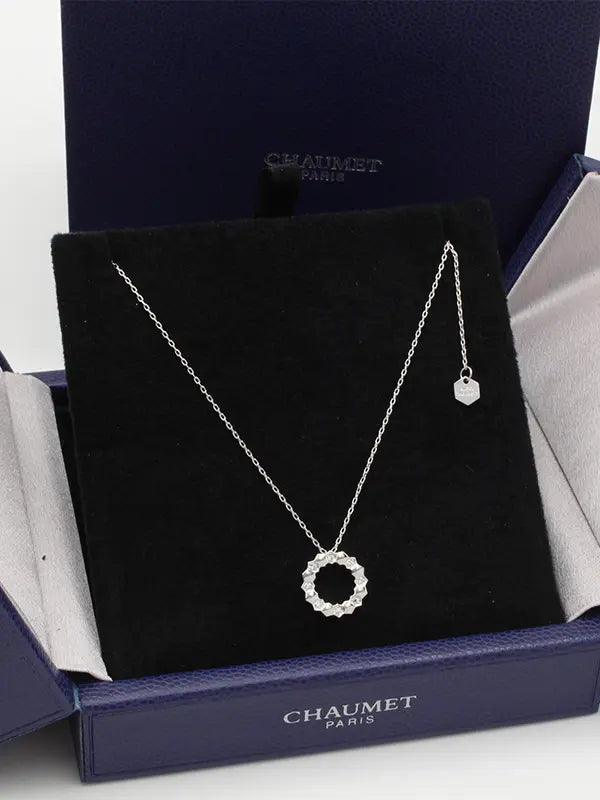 سلسال شومية مدور صغير ماستر سلسال chaumet فضي