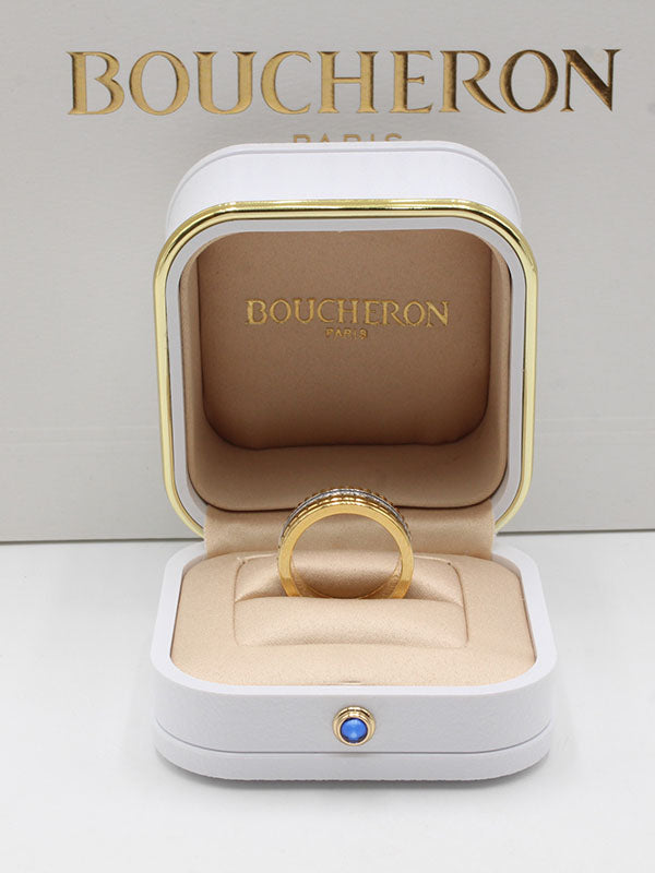 خاتم بوشرون سيراميك قولد اند سلفر خواتم bucheron