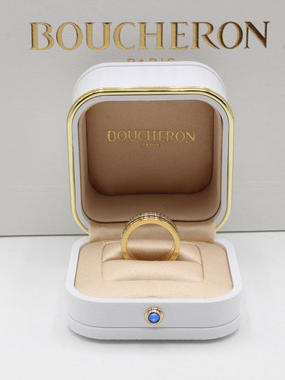 خاتم بوشرون سيراميك قولد اند سلفر خواتم bucheron