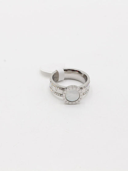 خاتم بولغاري كريستال شيل خواتم bvlgari ابيض فضي 6