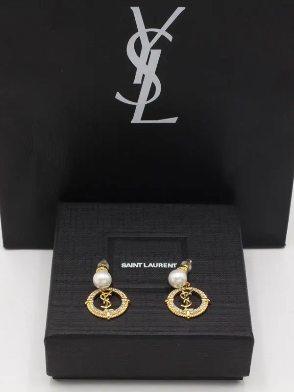 حلق ايف سان لوران ماستر 698 حلق ysl ذهبي