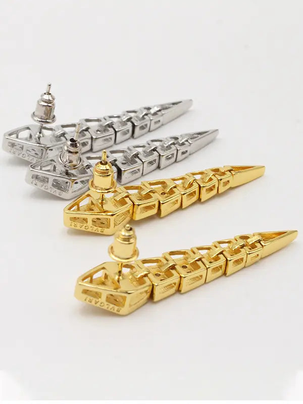 حلق بولغاري زركون طويل لوقو حلق bvlgari