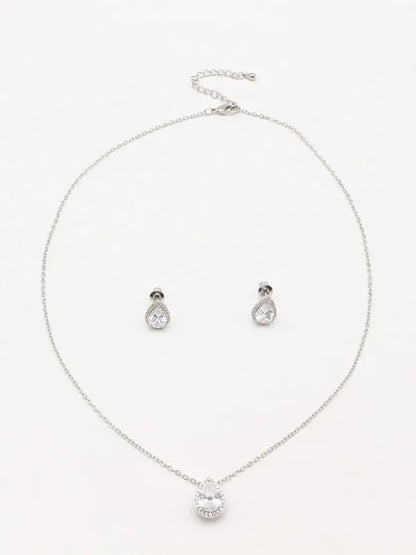 طقم دمعه زركون ناعم اطقم Swarovski