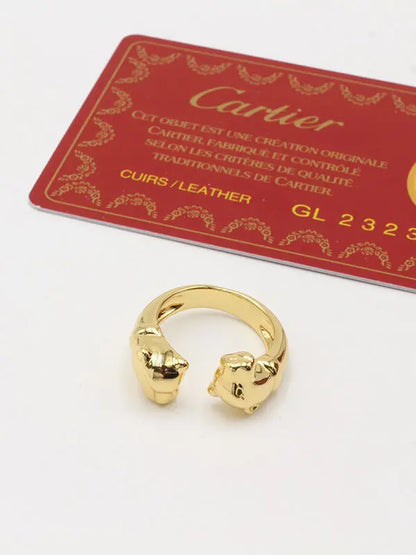 خاتم كارتير تايقر تو فيس ماستر ميتال خواتم CARTIER ذهبي