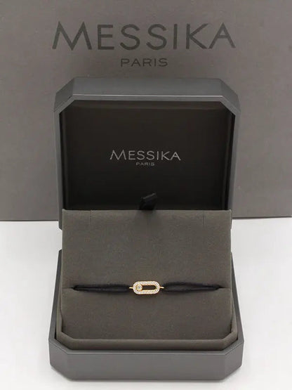 اساور ميسيكا خيط صغيره ناعمة اسواره messika أسود ذهبي