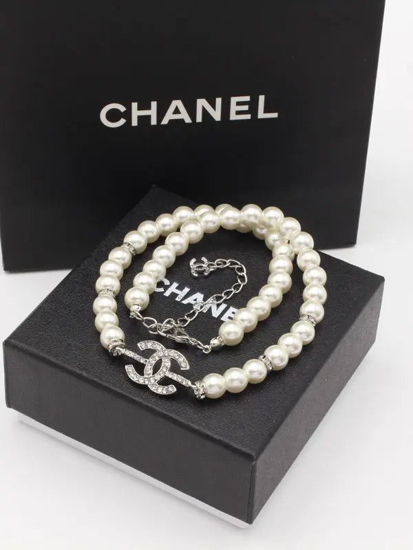 سلسال شانيل بيرل كريستال سلسال chanel