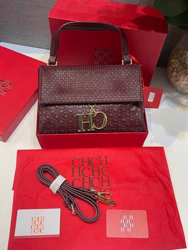 شنطة سي اتش الجديد ماستر شنط وحقائب CH عنابي