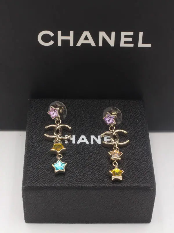 حلق شانيل انتيك برونز 661 حلق chanel